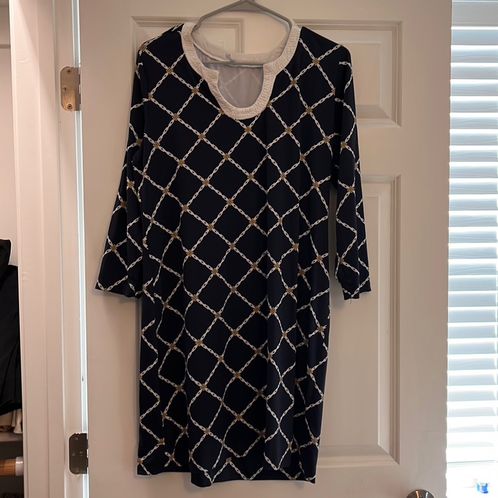 Navy blue classy dress